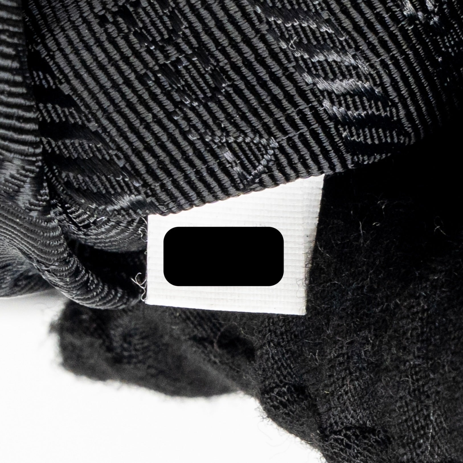 PRADA SHOULDER BAG LAMBSKIN / FABRIC BLACK SHW