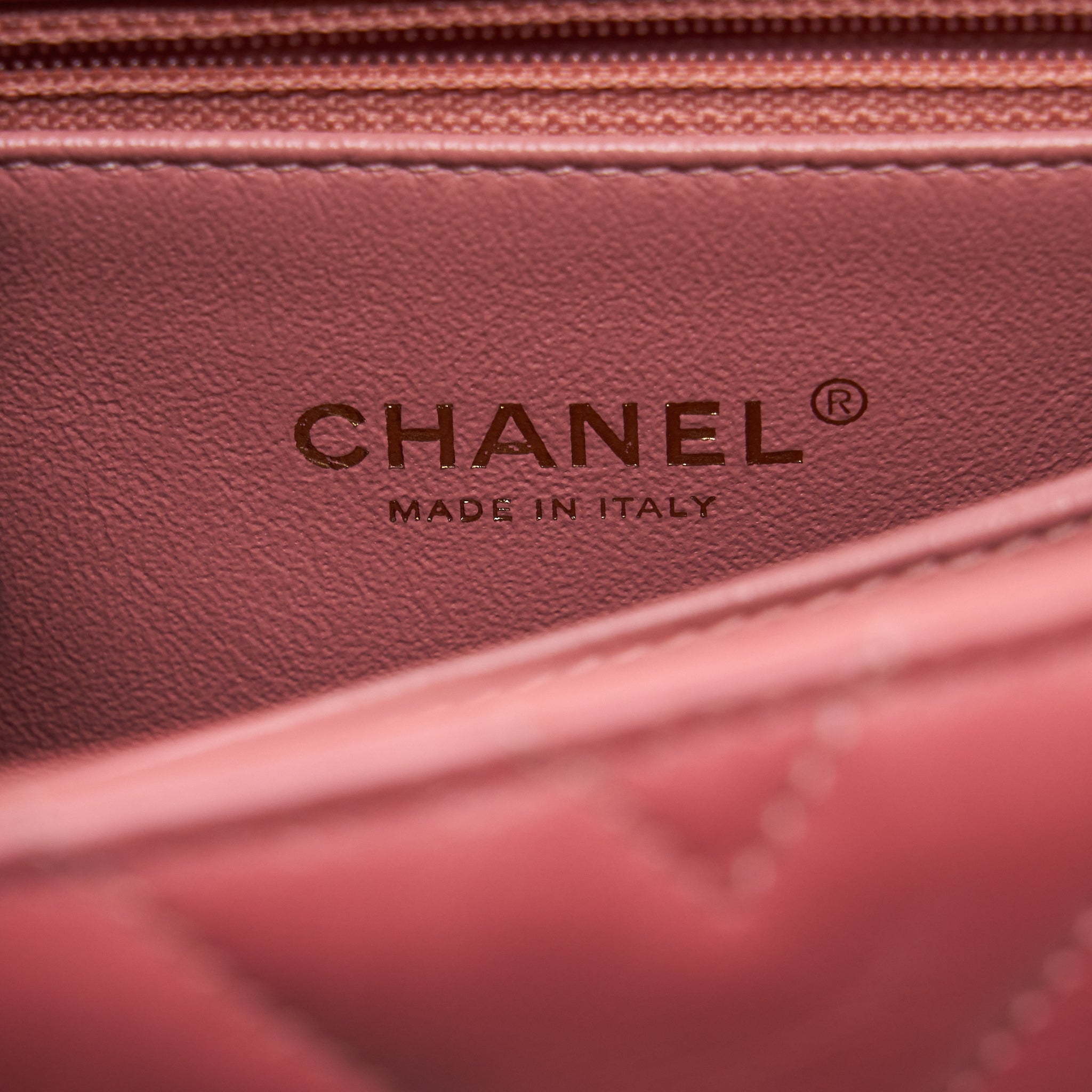 CHANEL SMALL COCO HANDLE CHEVRON CALFSKIN WITH LIZARD HANDLE PINK GHW