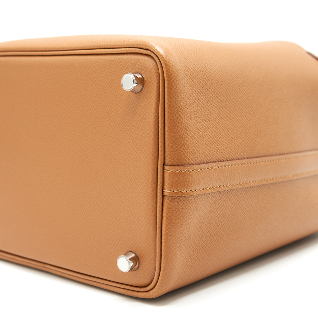 HERMES PICOTIN18 LOCK BAG GOLD / BLEU DE NORD/ ROUGE H EPSOM SHW