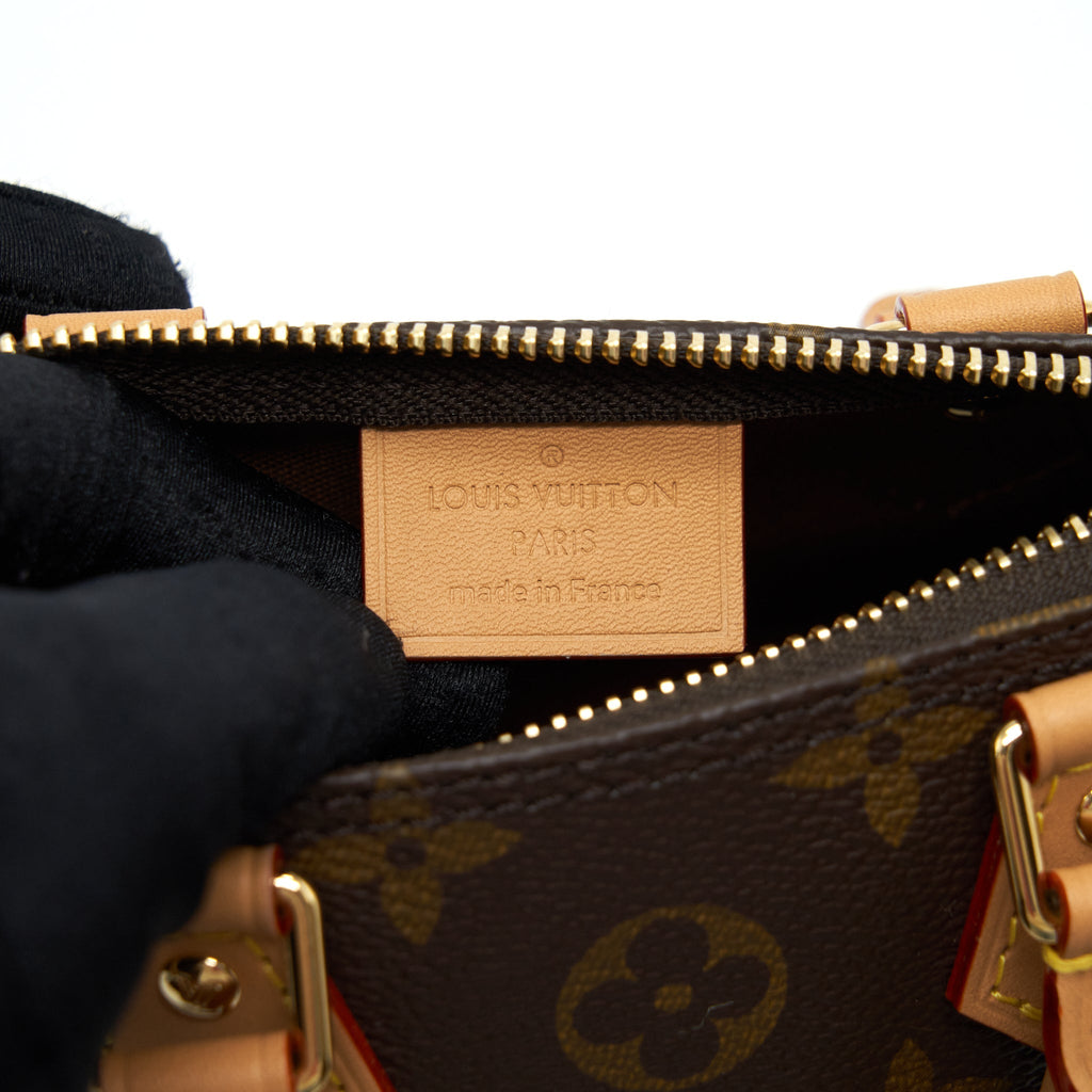 LOUIS VUITTON NANO SPEEDY NEW VERSION MONOGRAM CANVAS GHW
