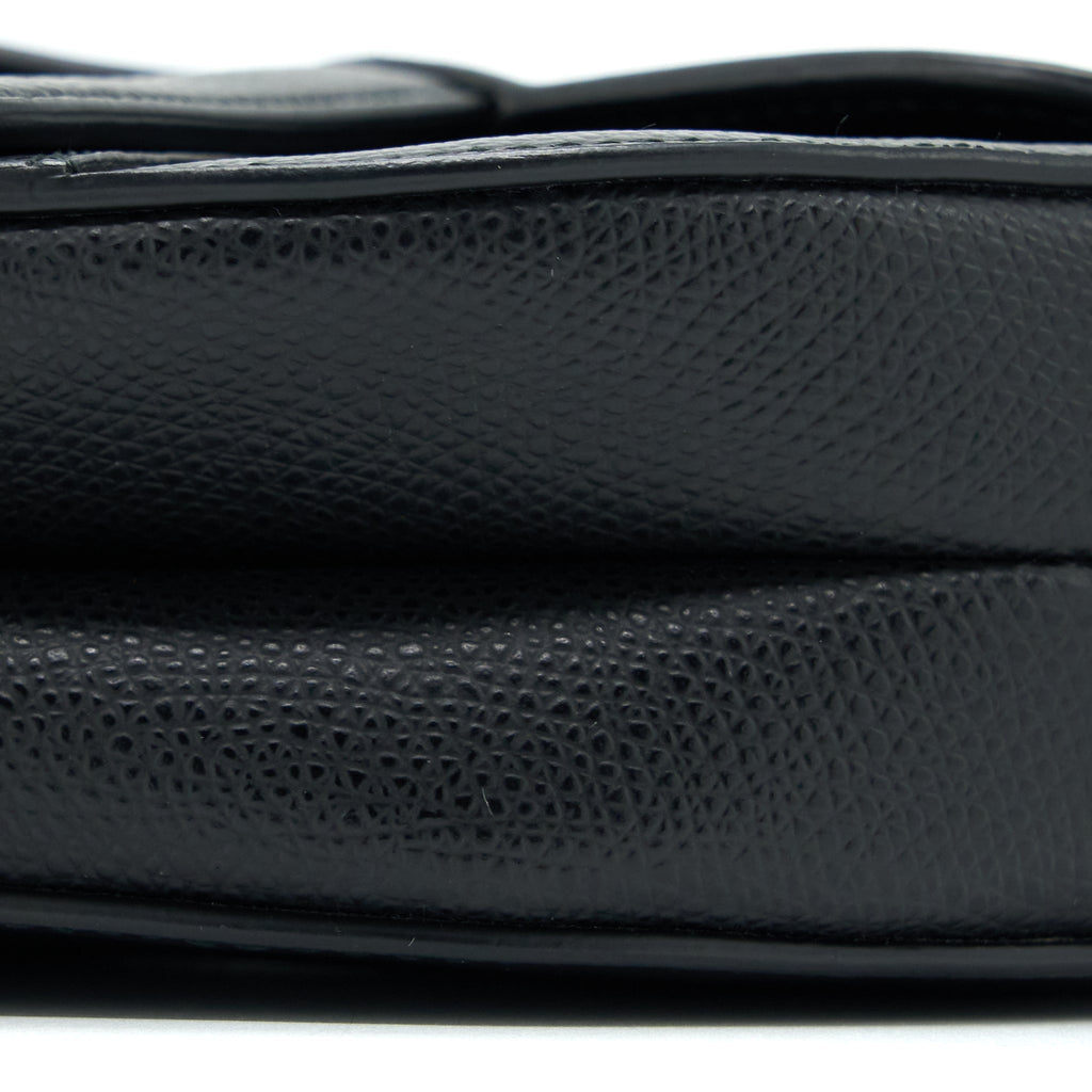 DIOR MINI SADDLE BAG CALFSKIN BLACK GHW