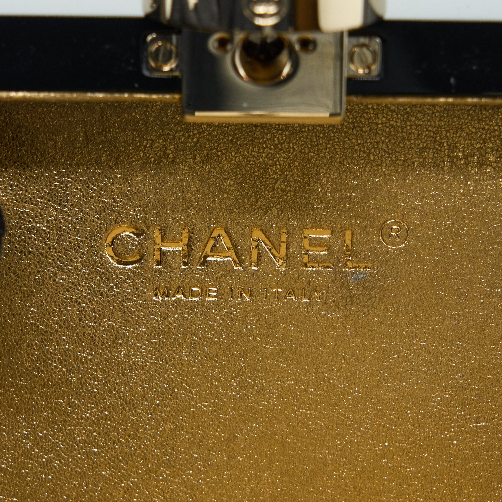 CHANEL 17A PERFUME BOTTLE CLUTCH EVENING BAG LGHW