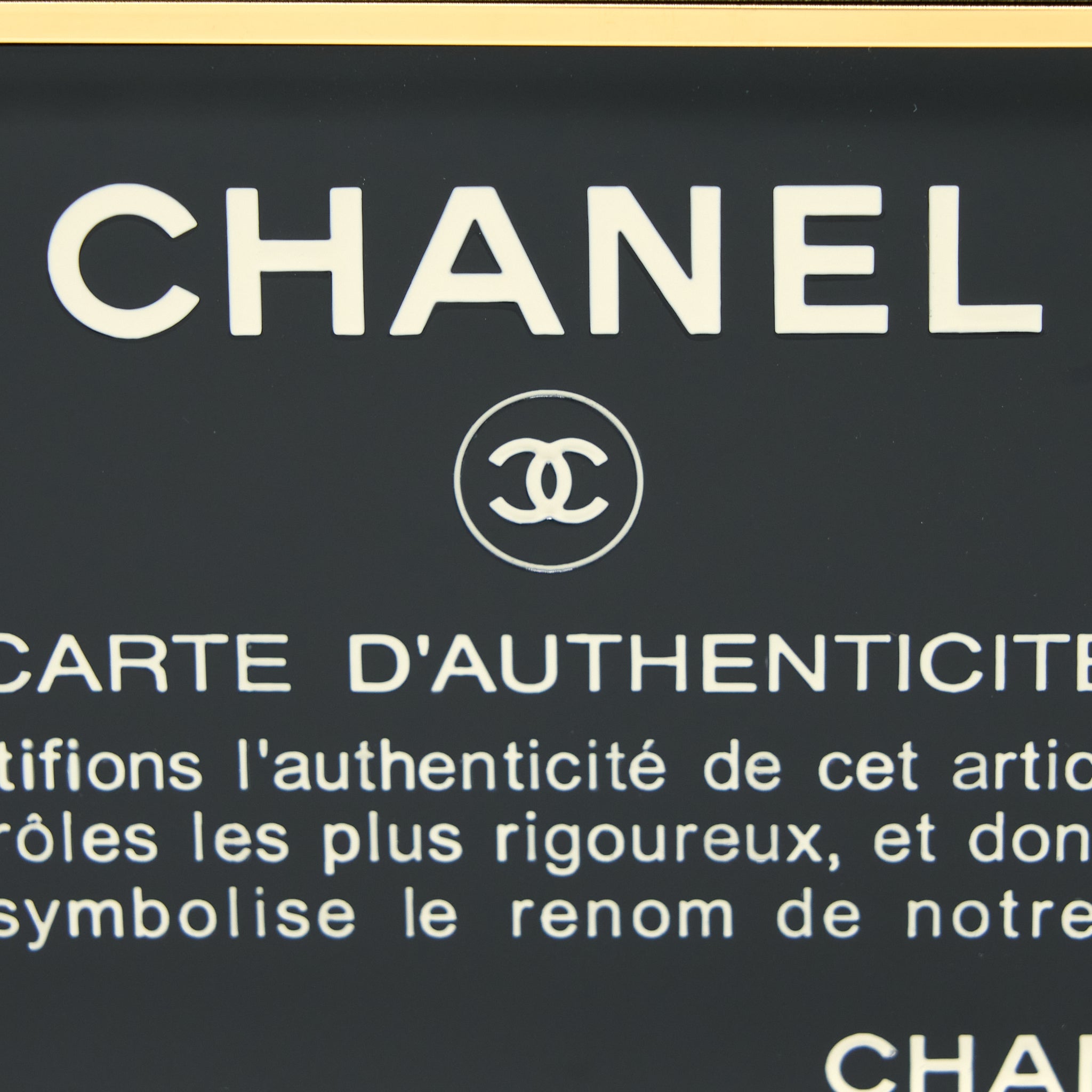 CHANEL 20K AUTHENTICITY CARD EVENING BAG GHW
