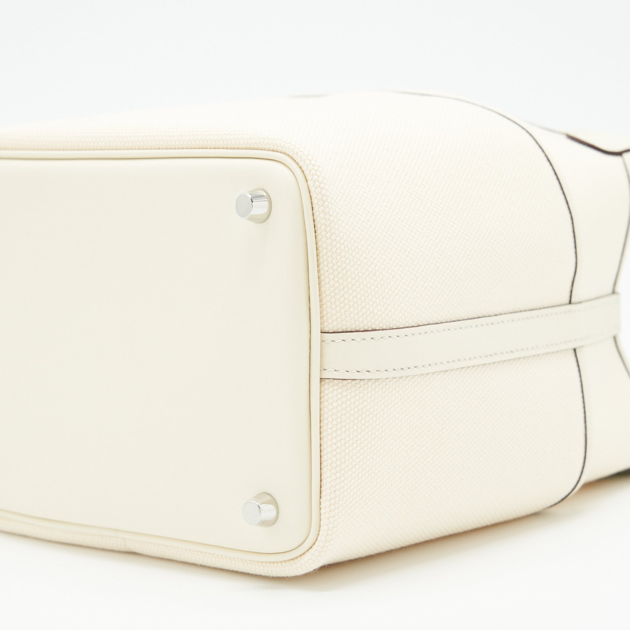 HERMES PICOTIN CARGO 18 LOCK BAG CANVAS/SWIFT ECRU/NATA SHW