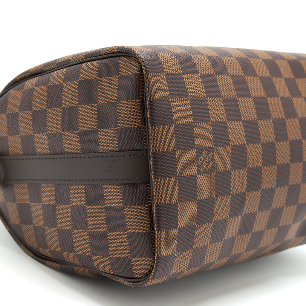 LOUIS VUITTON SPEEDY BANDOULIERE 25 DAMIER EBENE CANVAS GHW