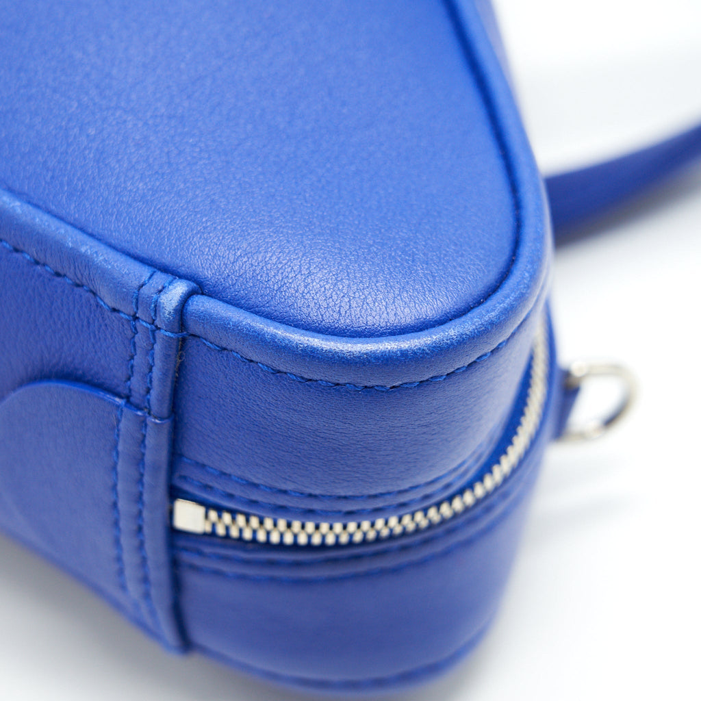 BALENCIAGA TRIANGLE DUFFLE XS BAG BLUE SHW