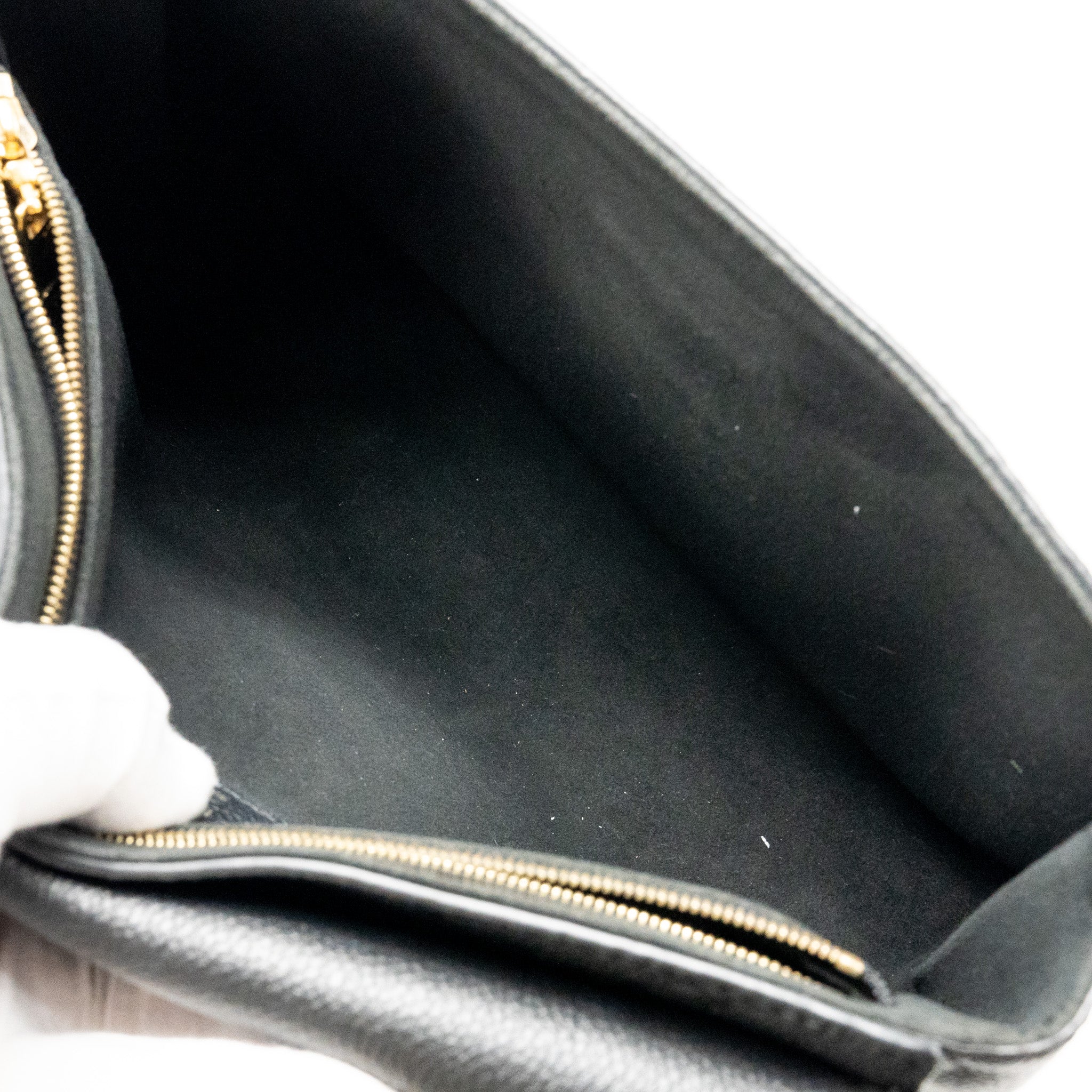LOUIS VUITTON VAVIN PM MONOGRAM EMPREINTE LEATHER BLACK GHW