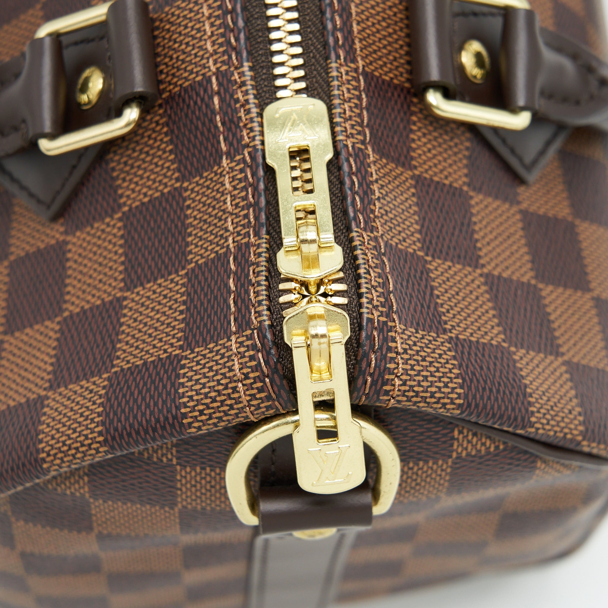 LOUIS VUITTON SPEEDY BANDOULIERE 25 DAMIER EBENE CANVAS GHW
