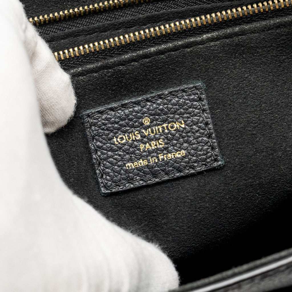 LOUIS VUITTON VAVIN PM MONOGRAM EMPREINTE LEATHER BLACK GHW