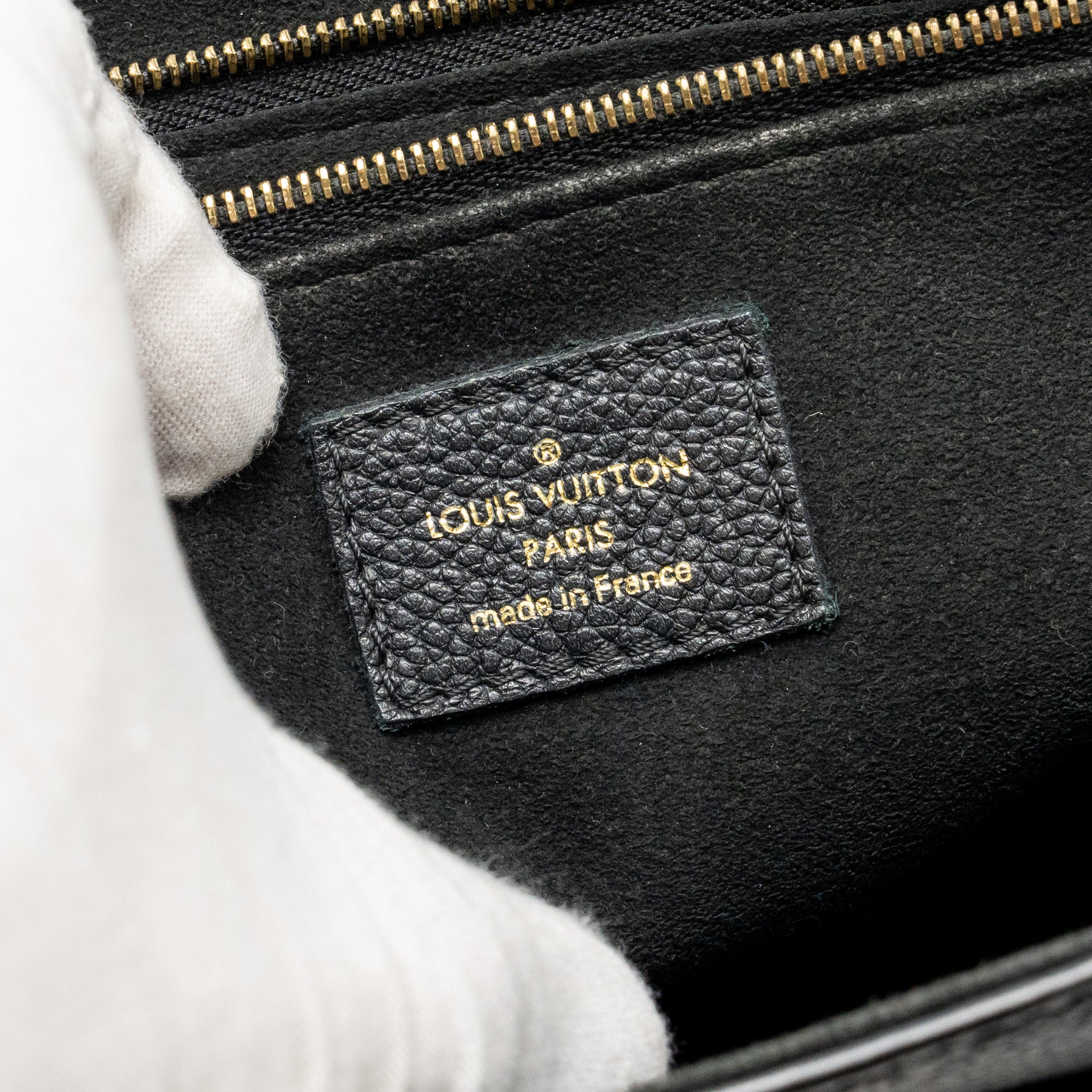 LOUIS VUITTON VAVIN PM MONOGRAM EMPREINTE LEATHER BLACK GHW