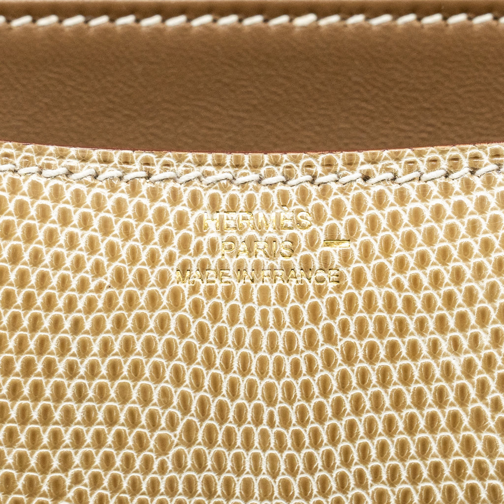 HERMES MINI CONSTANCE LIZARD NILOTICUS FICELLE GHW