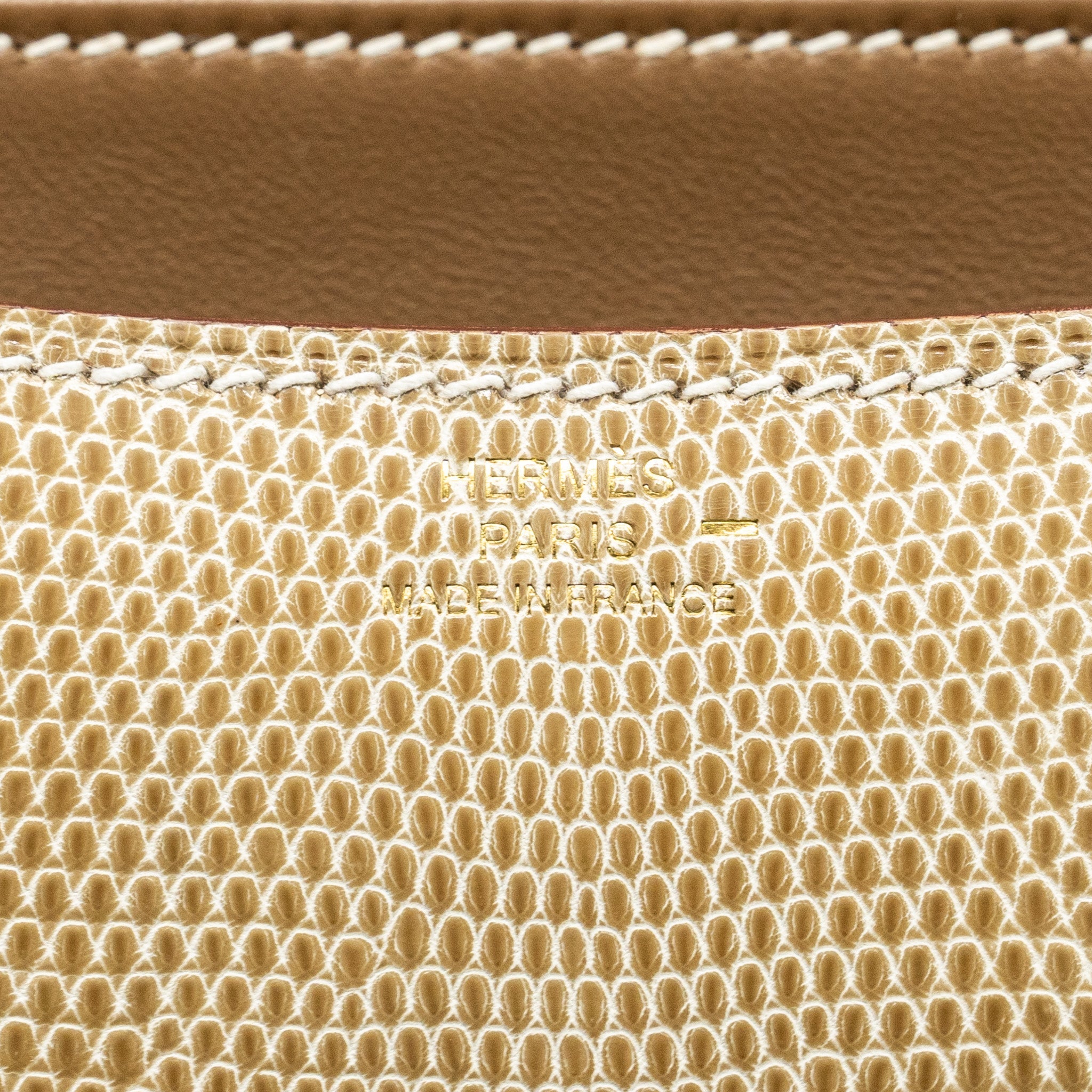 HERMES MINI CONSTANCE LIZARD NILOTICUS FICELLE GHW