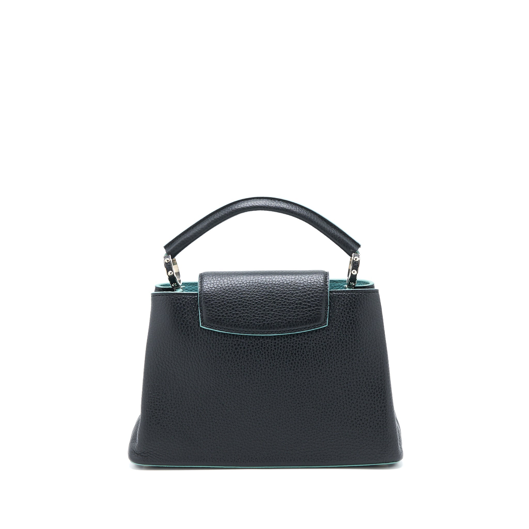 LOUIS VUITTON CAPUCINES BB TAURILLON BLACK/ BLUE SHW