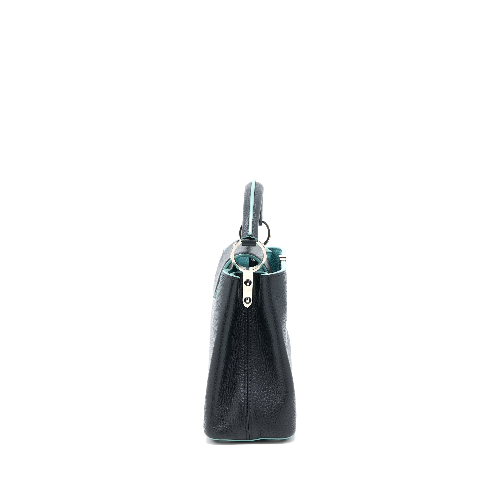 LOUIS VUITTON CAPUCINES BB TAURILLON BLACK/ BLUE SHW