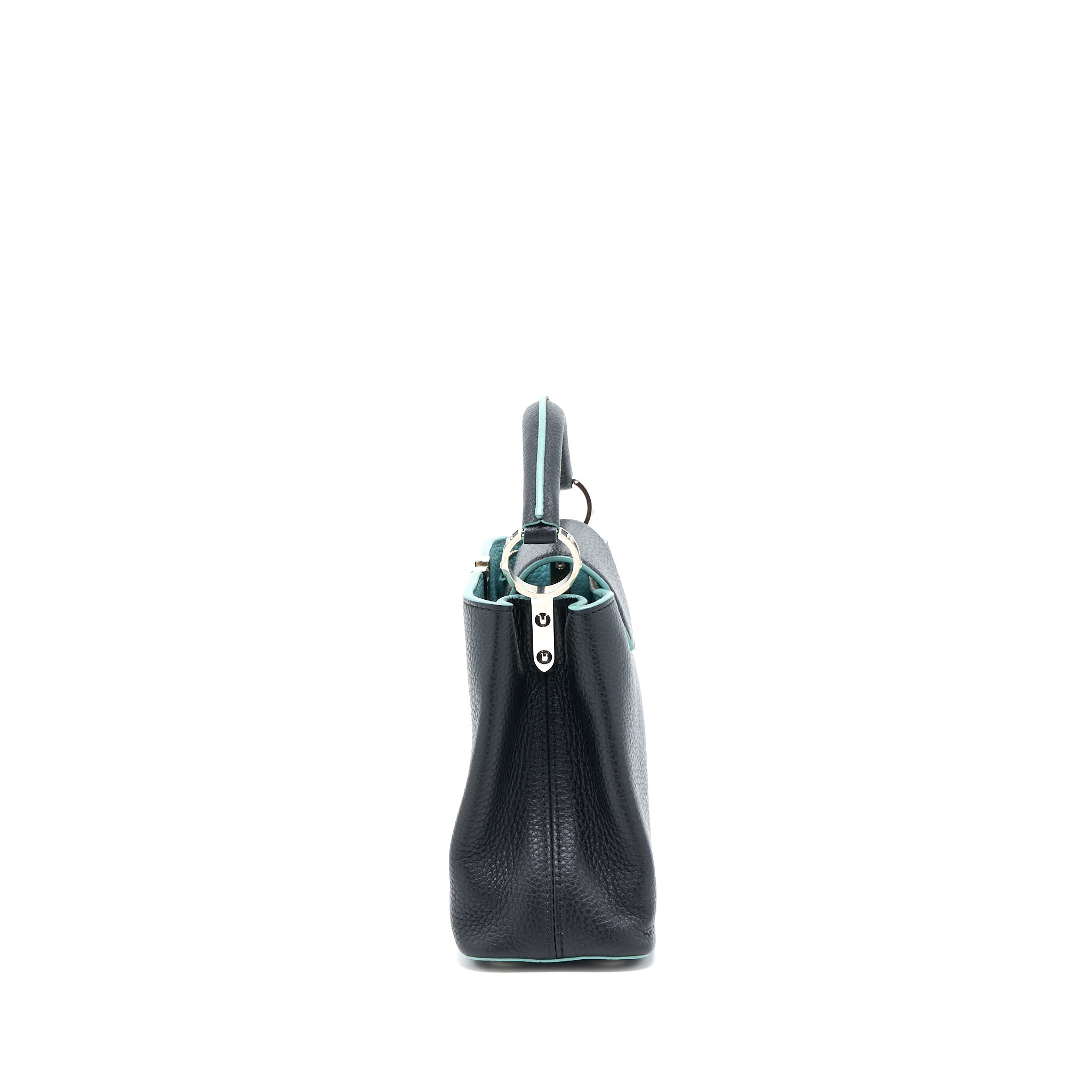 LOUIS VUITTON CAPUCINES BB TAURILLON BLACK/ BLUE SHW