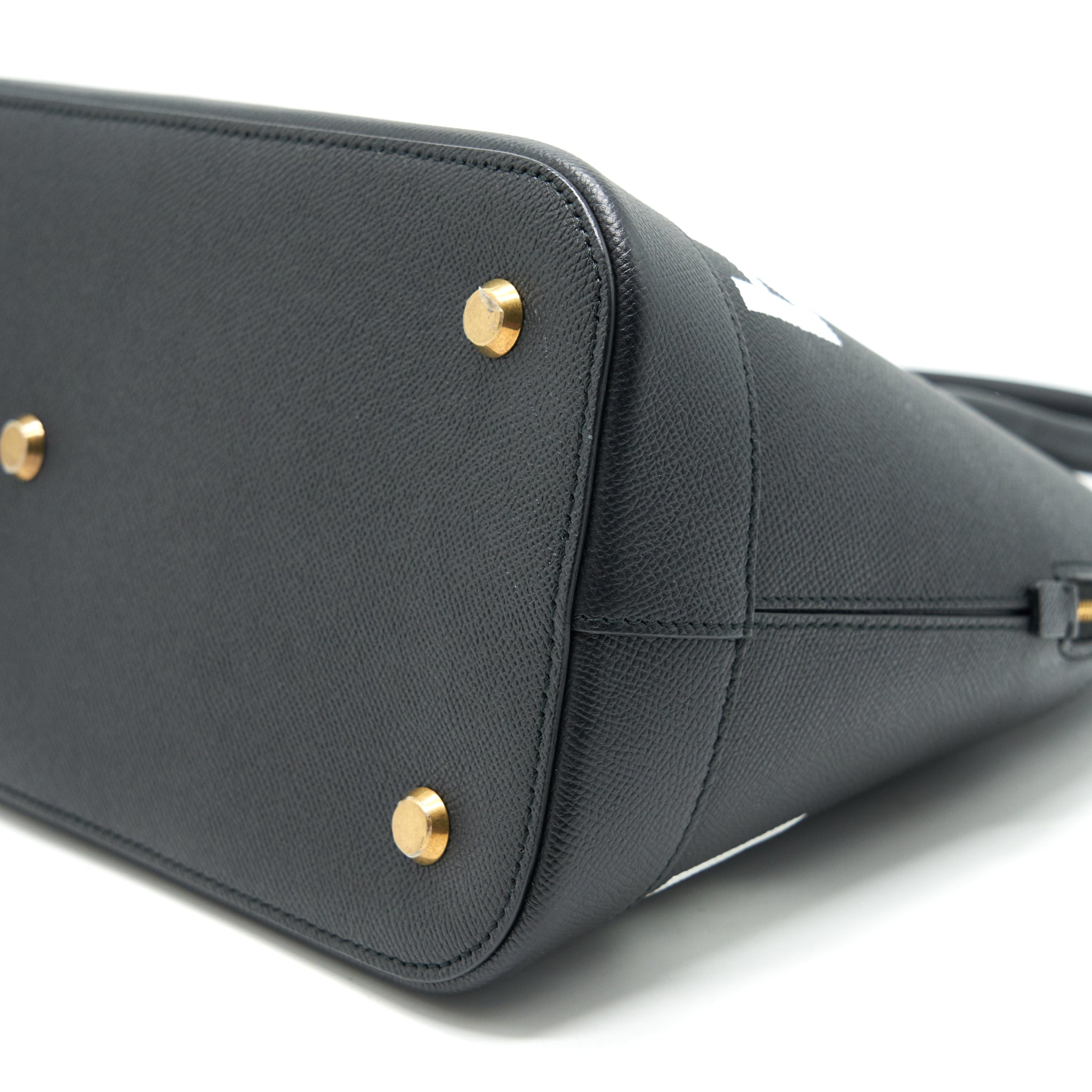 BALENCIAGA LARGE VILLA TOP HANDLE TOTE BAG BLACK