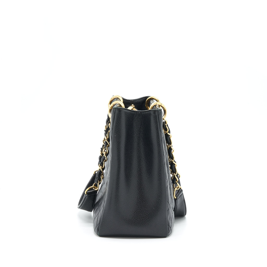 CHANEL GRAND SHOPPING TOTE CAVIAR BLACK GHW
