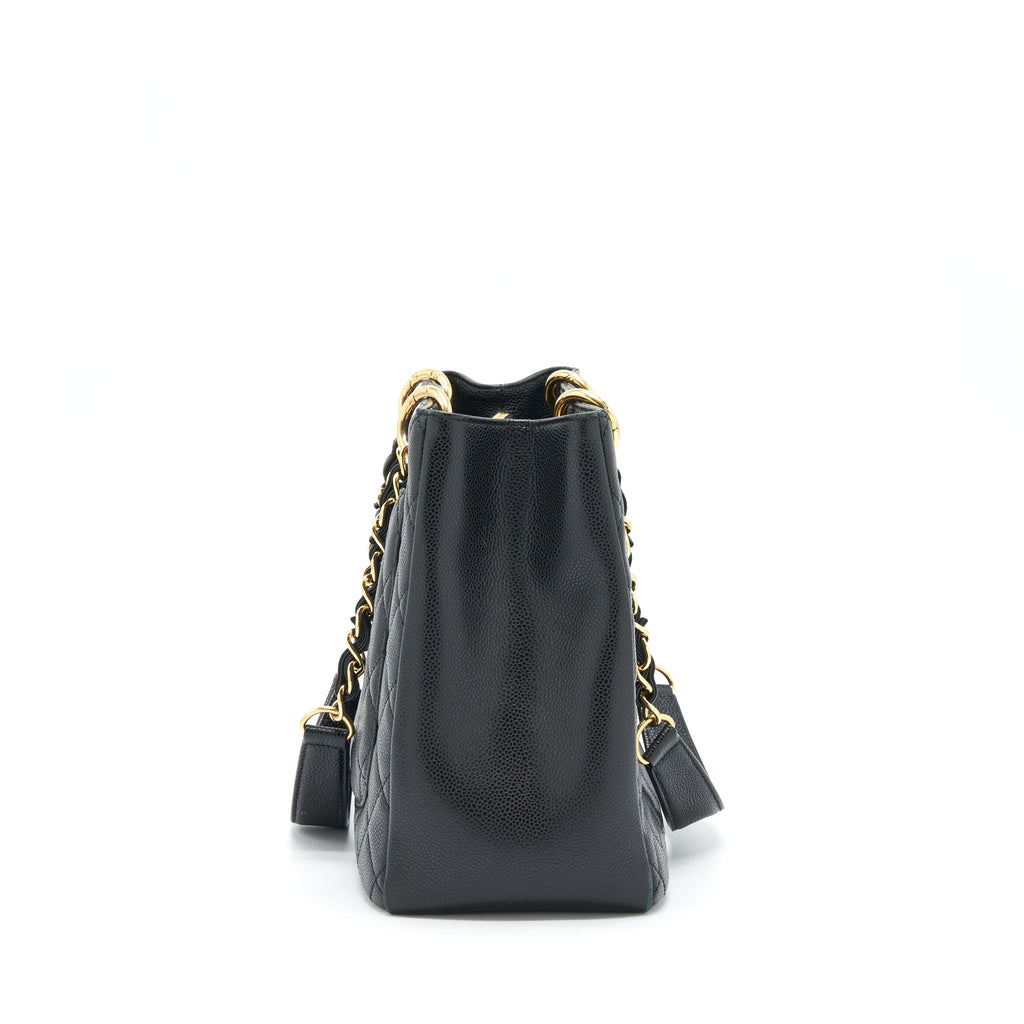 CHANEL GRAND SHOPPING TOTE CAVIAR BLACK GHW