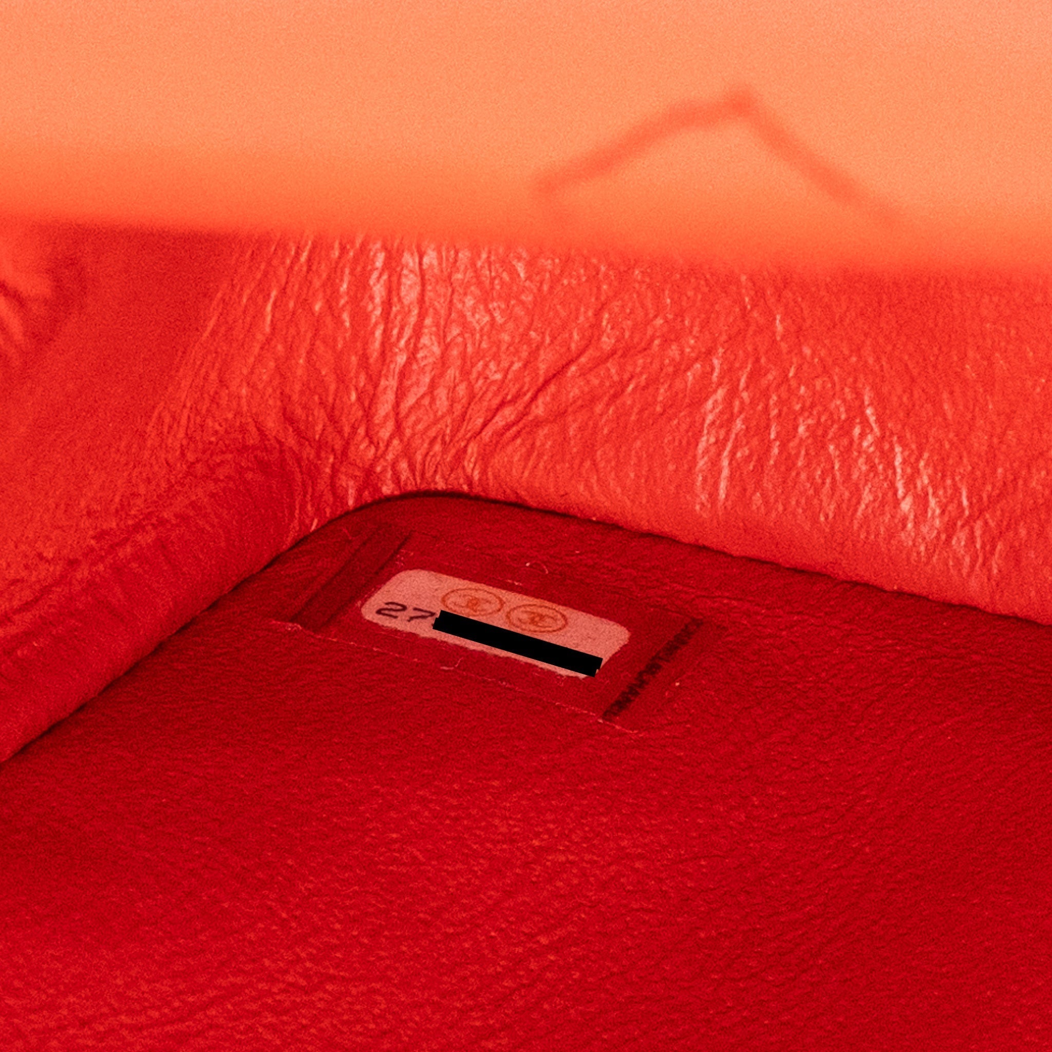 CHANEL SMALL 2.55 REISSUE FLAP BAG CHEVRON CALFSKIN RED GHW