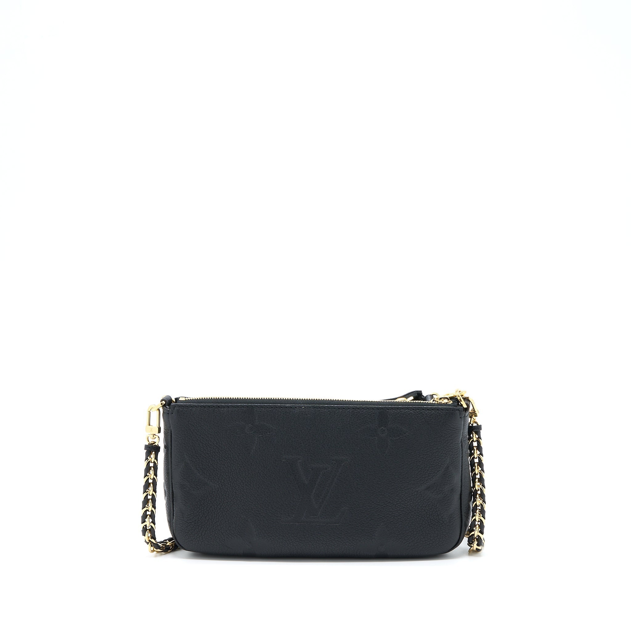LOUIS VUITTON MULTI POCHETTE ACCESSORIES MONOGRAM EMPRIENTED BLACK GHW (NEW VERSION)