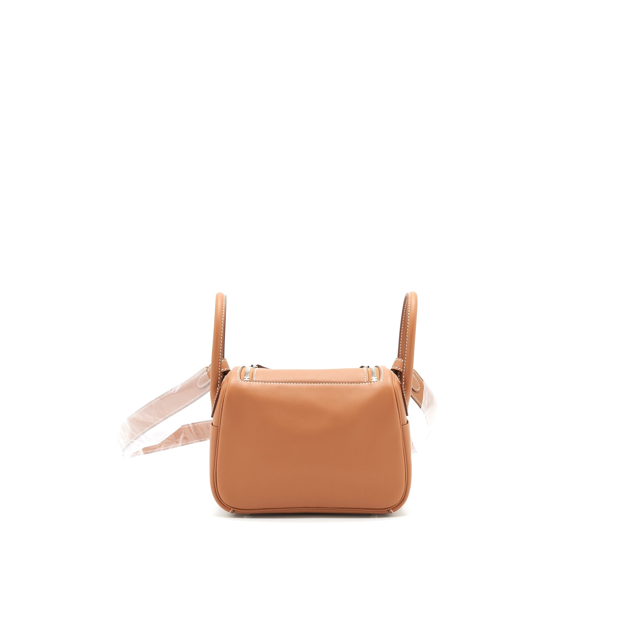 HERMES MINI LINDY SWIFT LEATHER GOLD/ JAUNE AMBRE WITH SHW