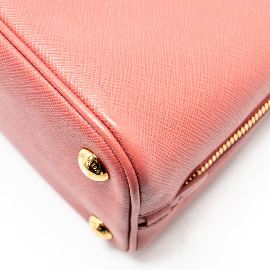 PRADA SAFFIANO PROMENADE BAG PINK GHW