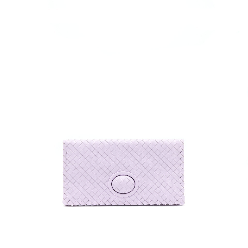 BOTTEGA VENETA FOLD CLUTCH LIGHT PURPLE