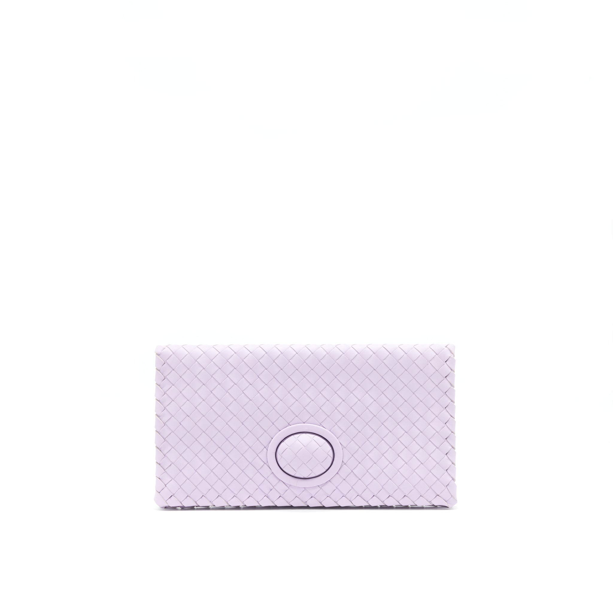 BOTTEGA VENETA FOLD CLUTCH LIGHT PURPLE