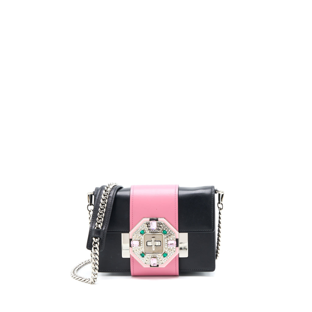 PRADA PLEX RIBBON BAG CRYSTAL CALFSKIN MULTICOLOUR SHW