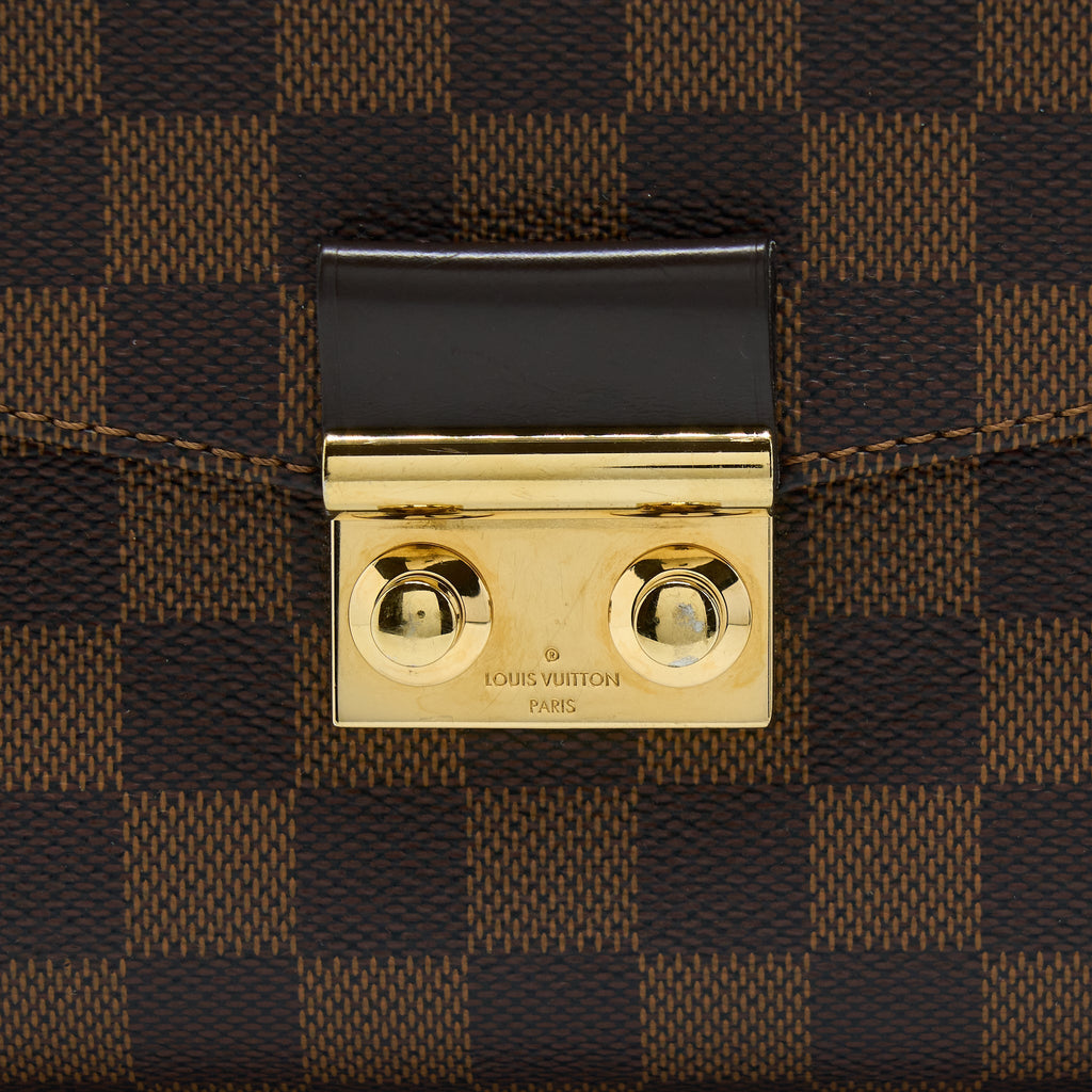 LOUIS VUITTON CROISETTE DAMIER EBENE GHW