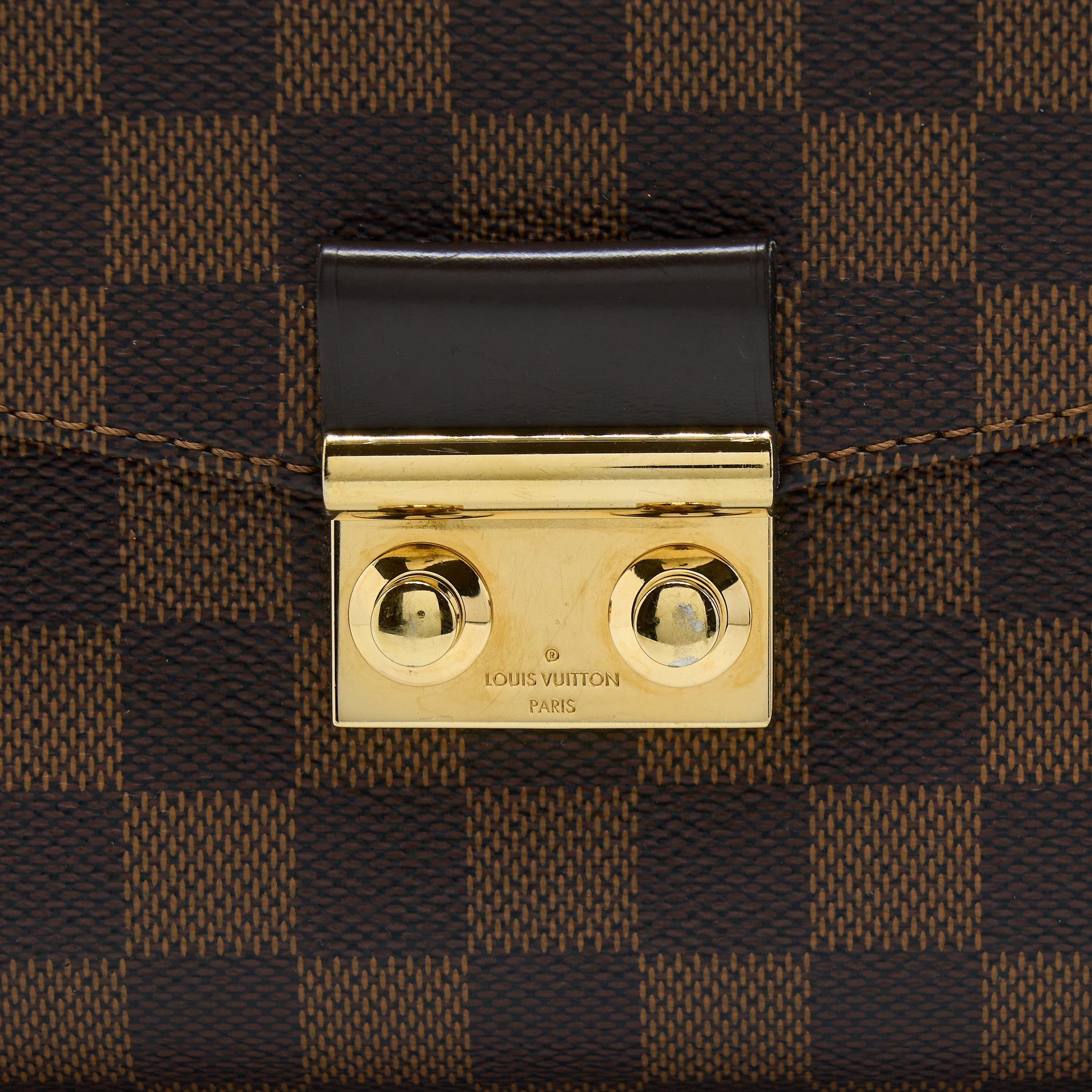LOUIS VUITTON CROISETTE DAMIER EBENE GHW