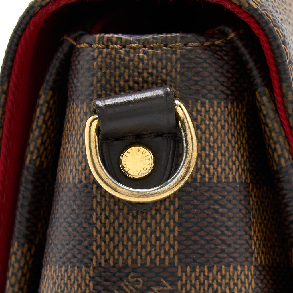 LOUIS VUITTON CROISETTE DAMIER EBENE GHW