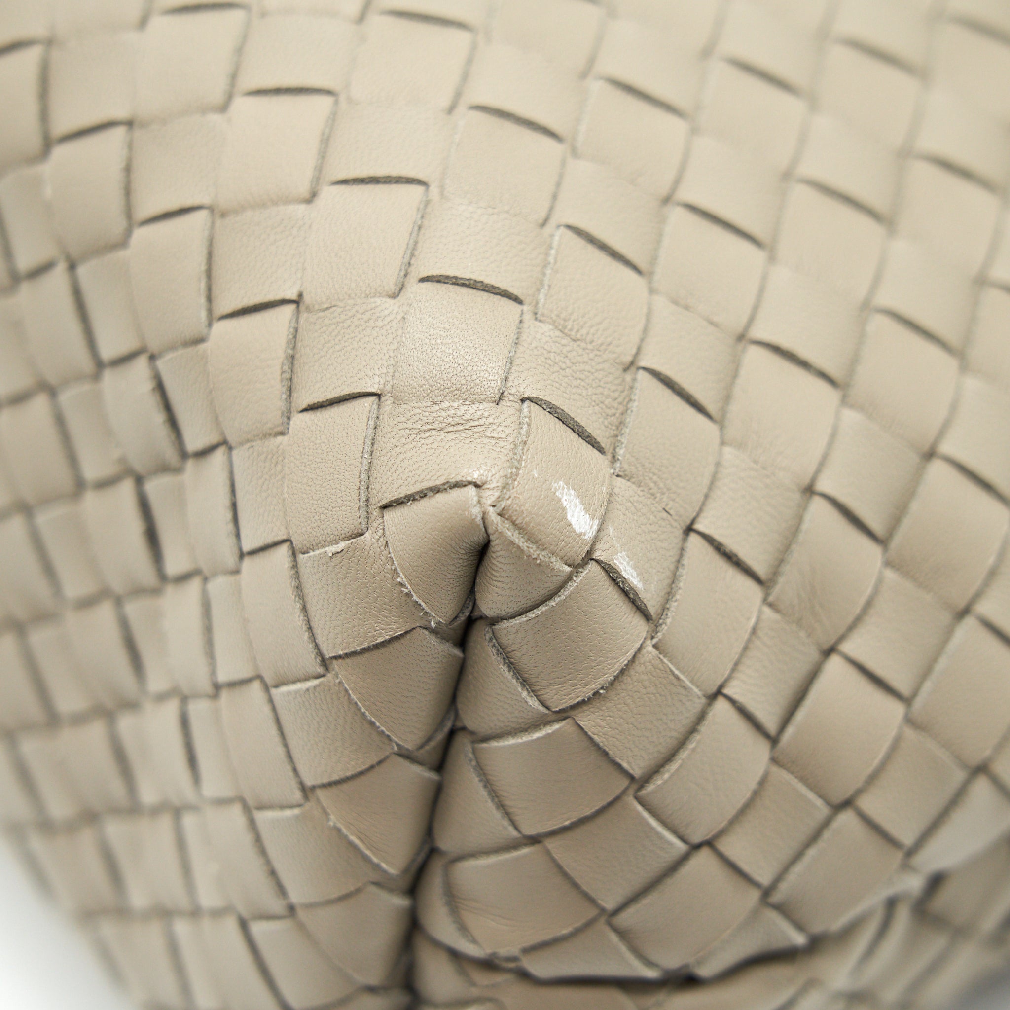 BOTTEGA VENETA LARGE OLYMPIA BAG GREY