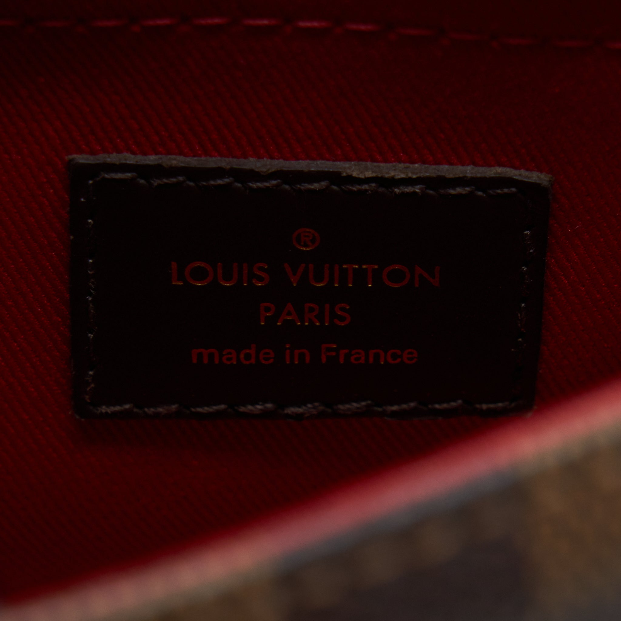 LOUIS VUITTON CROISETTE DAMIER EBENE GHW