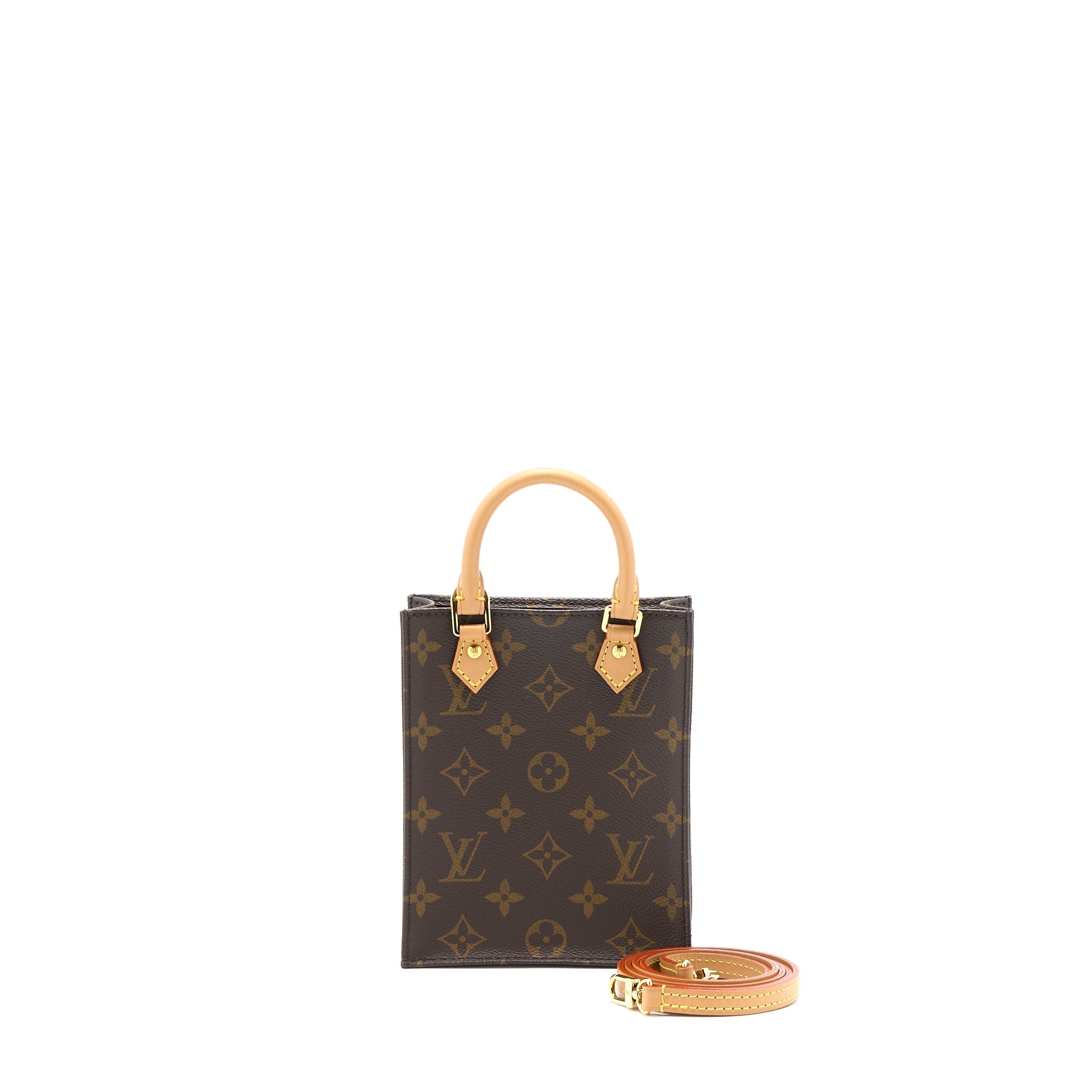 LOUIS VUITTON PETIT SAC PLAT MONOGRAM CANVAS GHW (NEW VERSION)