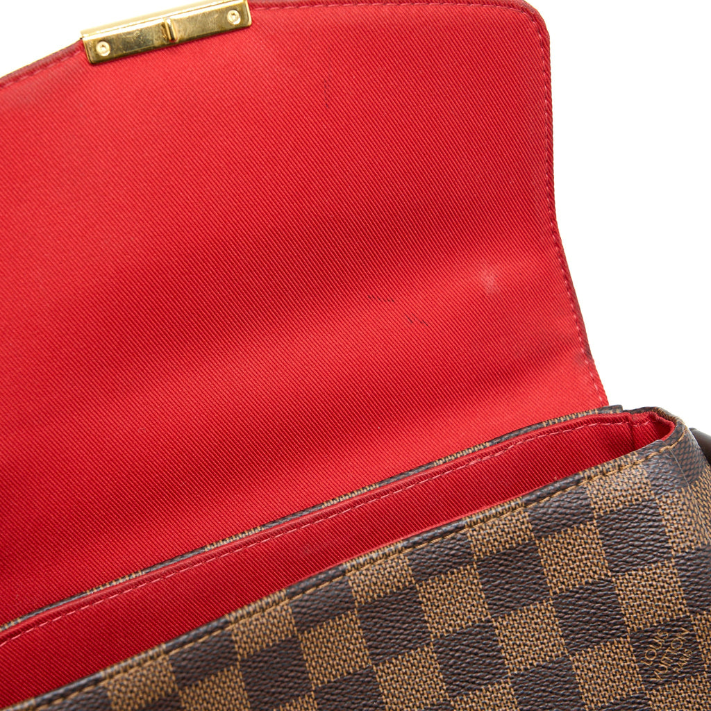 LOUIS VUITTON CROISETTE DAMIER EBENE GHW