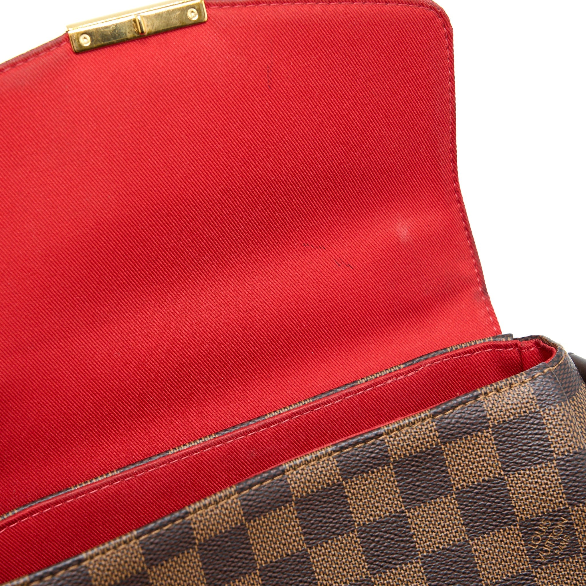 LOUIS VUITTON CROISETTE DAMIER EBENE GHW
