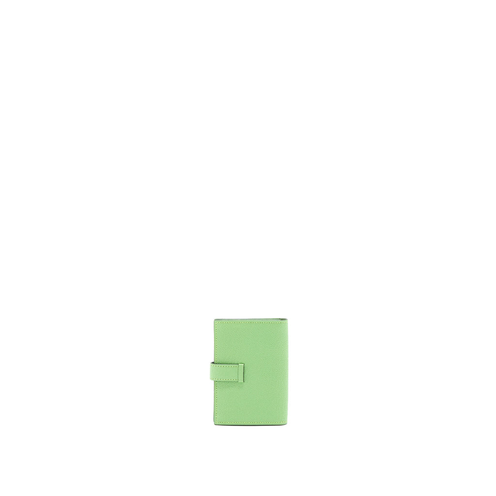 HERMES BEARN CARD HOLDER VERT CRIQUET GHW