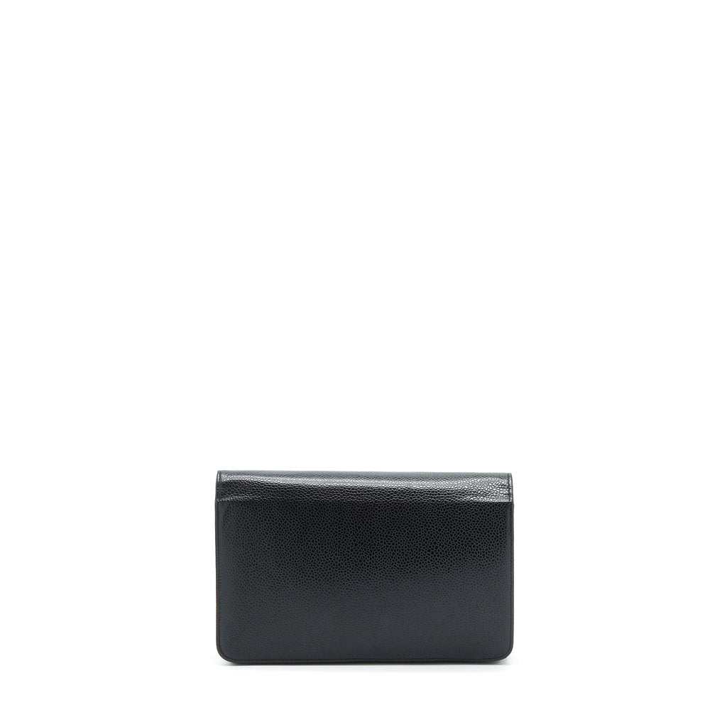 CHANEL WALLET ON CHAIN CAVIAR BLACK SHW