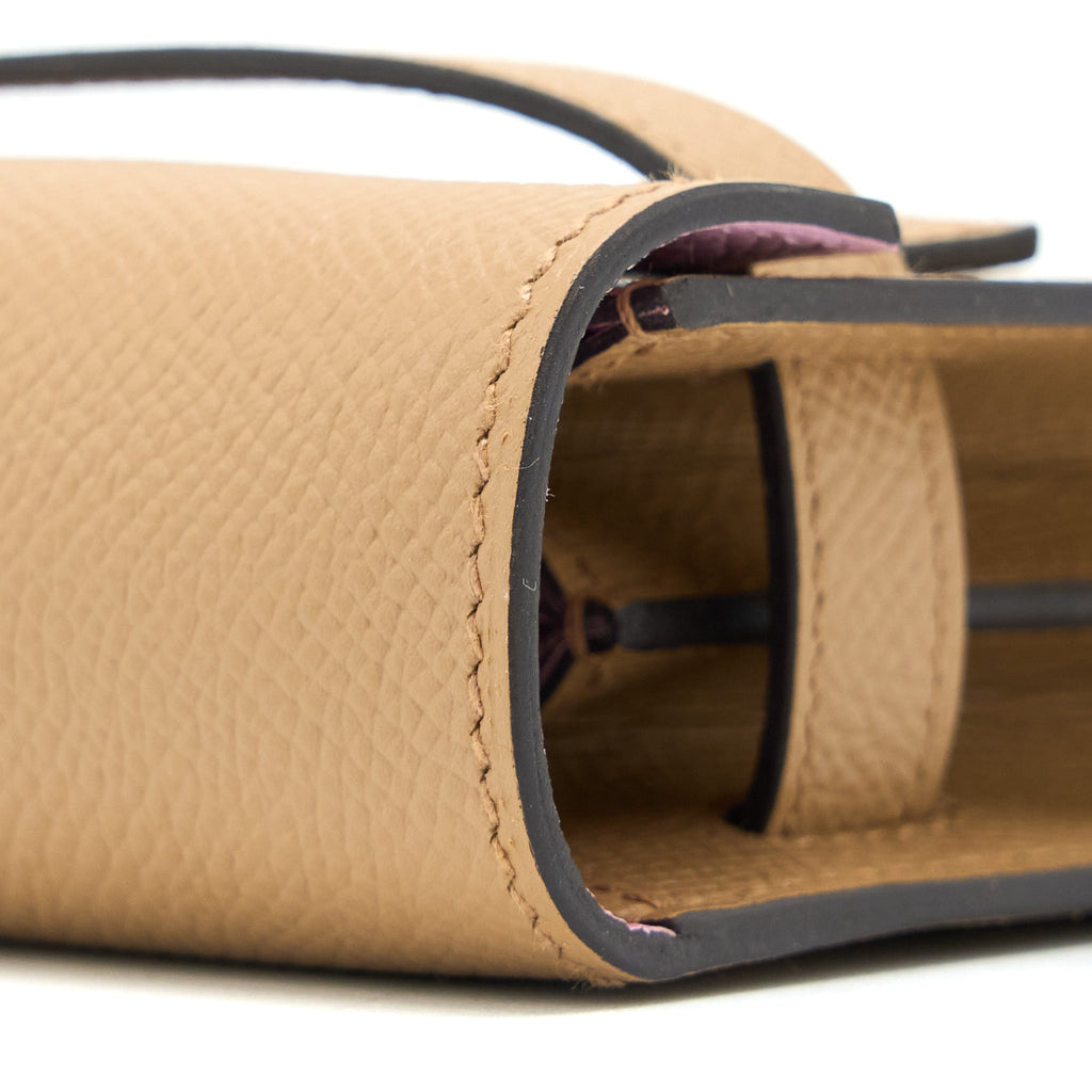 HERMES CLASSIC KELLY TO GO EPSOM CHAI / MAUVE SYLVESTRE SHW