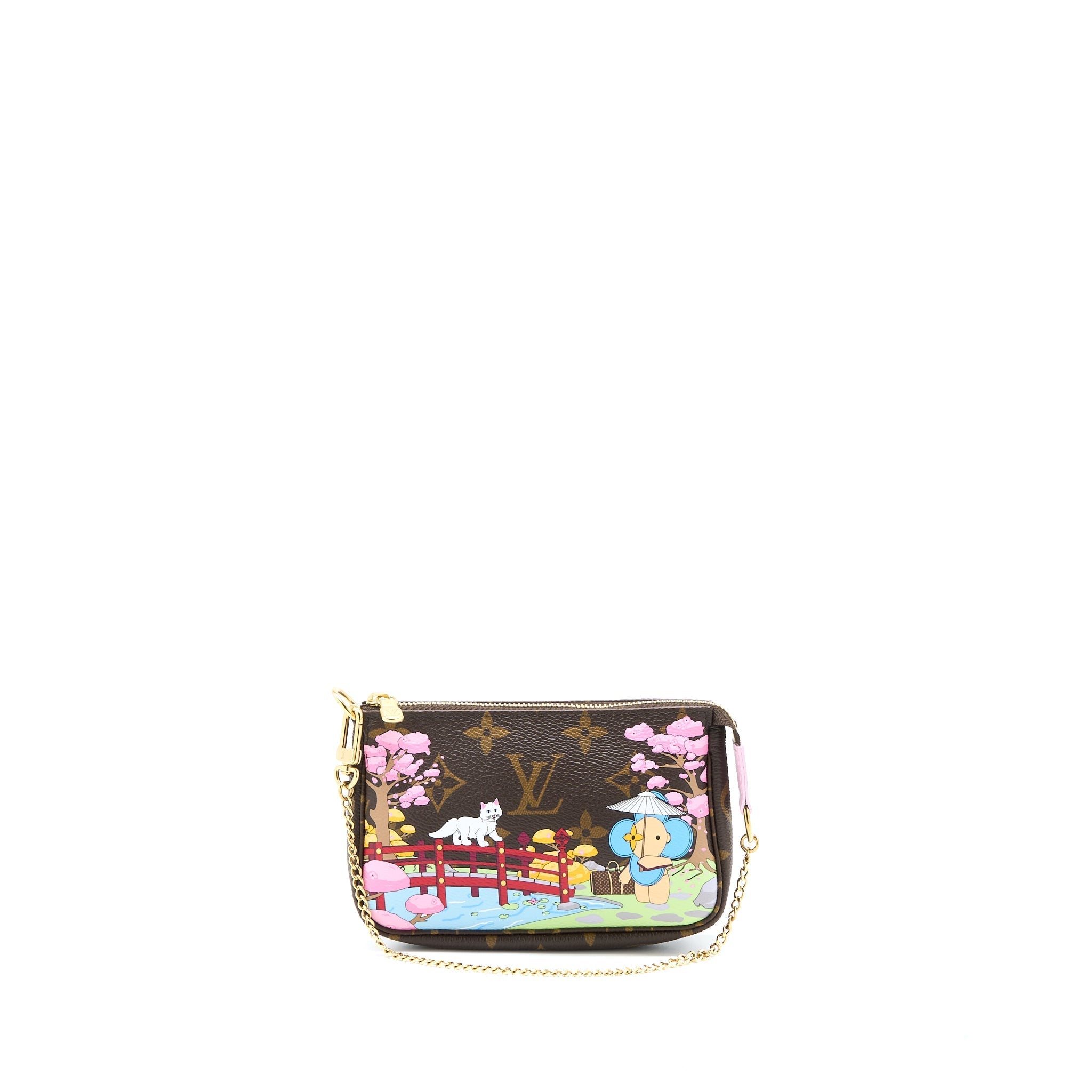 LOUIS VUITTON MINI POCHETTE ACCESSORIES CHRISTMAS LIMITED EDITION MONOGRAM CANVAS GHW
