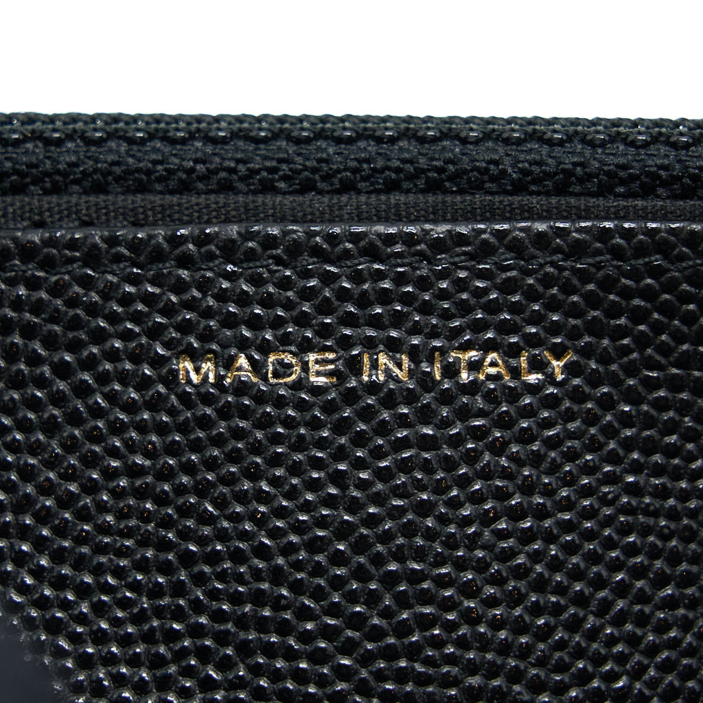CHANEL BOY WALLET ON CHAIN CAVIAR BLACK LGHW