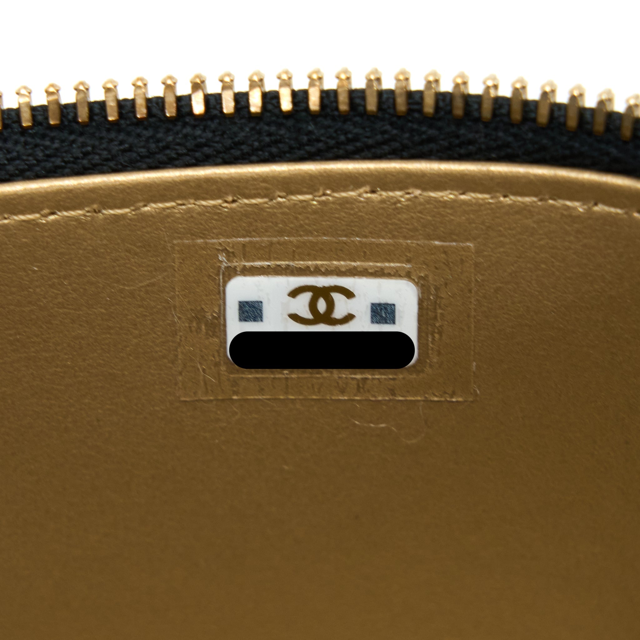 CHANEL 23C PEARL CRUSH LONG VANITY LAMBSKIN BLACK LGHW (MICROCHIP)