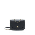 CHANEL FLAP CHAIN BAG BLACK LGHW