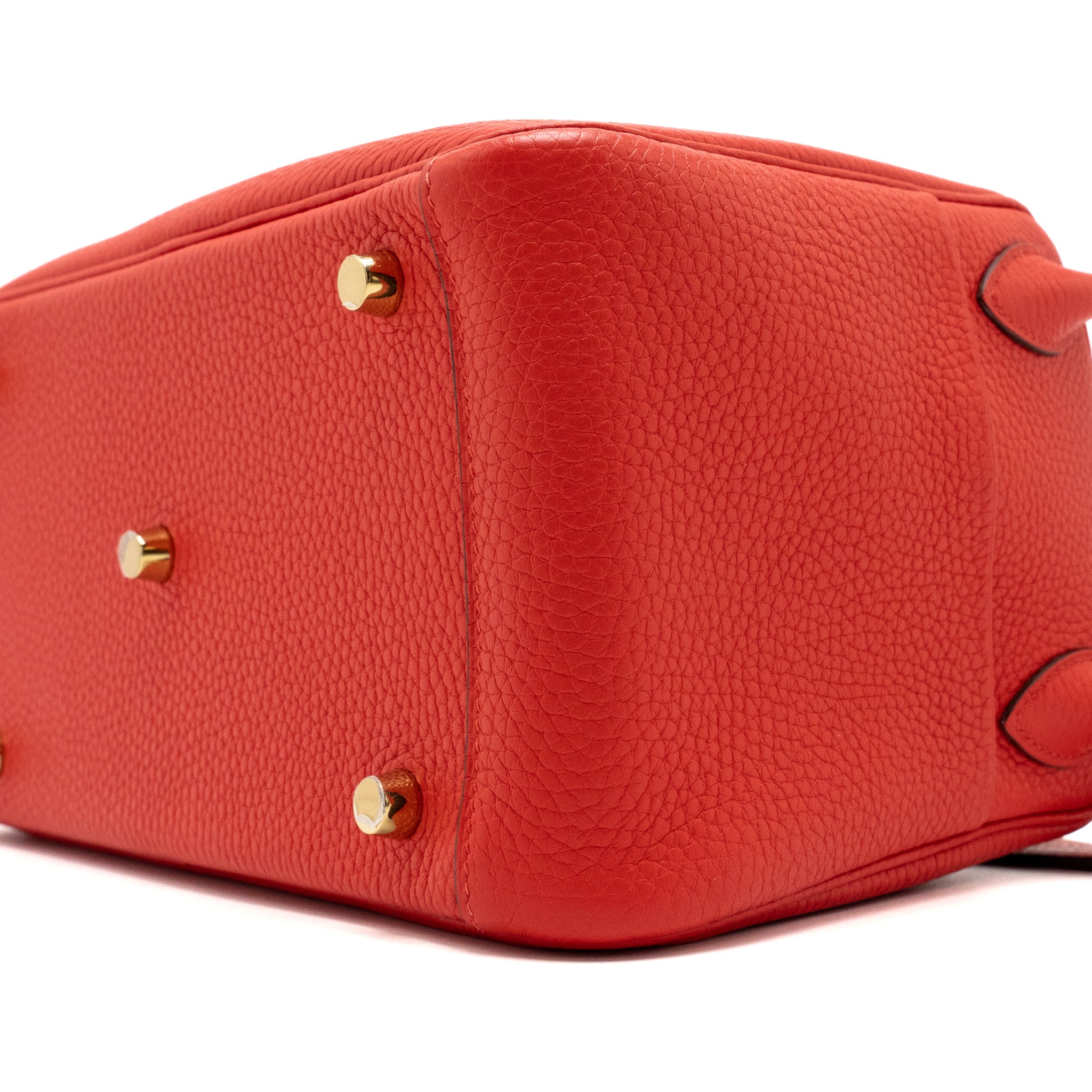 HERMES LINDY 26 CLEMENCE S3 ROUGE DE COEUR GHW