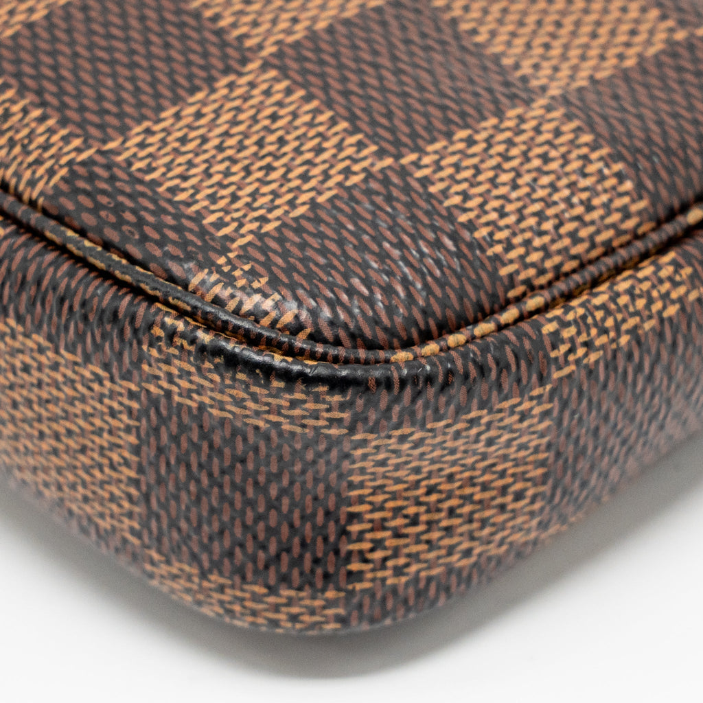 LOUIS VUITTON MINI POCHETTE ACCESSORIES DAMIER EBENE GHW