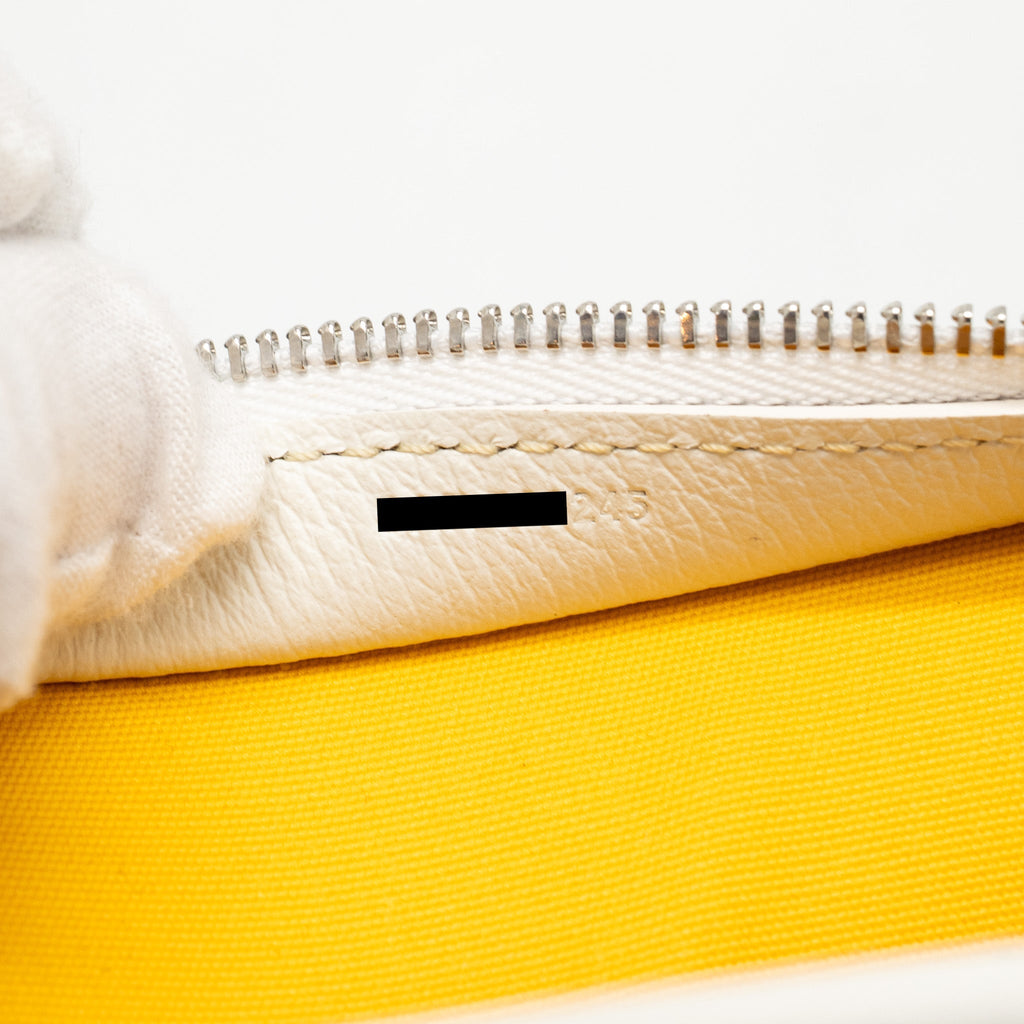 GOYARD JOUVENCE MM TOILETRY BAG GOYARDINE CANVAS WHITE SHW