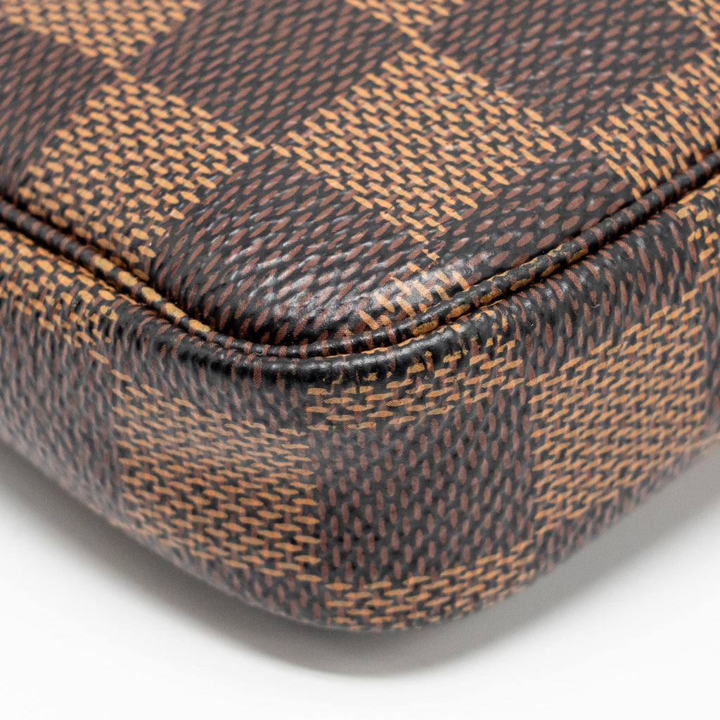 LOUIS VUITTON MINI POCHETTE ACCESSORIES DAMIER EBENE GHW