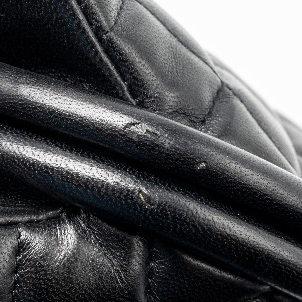 CHANEL TIMELESS CLUTCH LAMBSKIN BLACK SHW