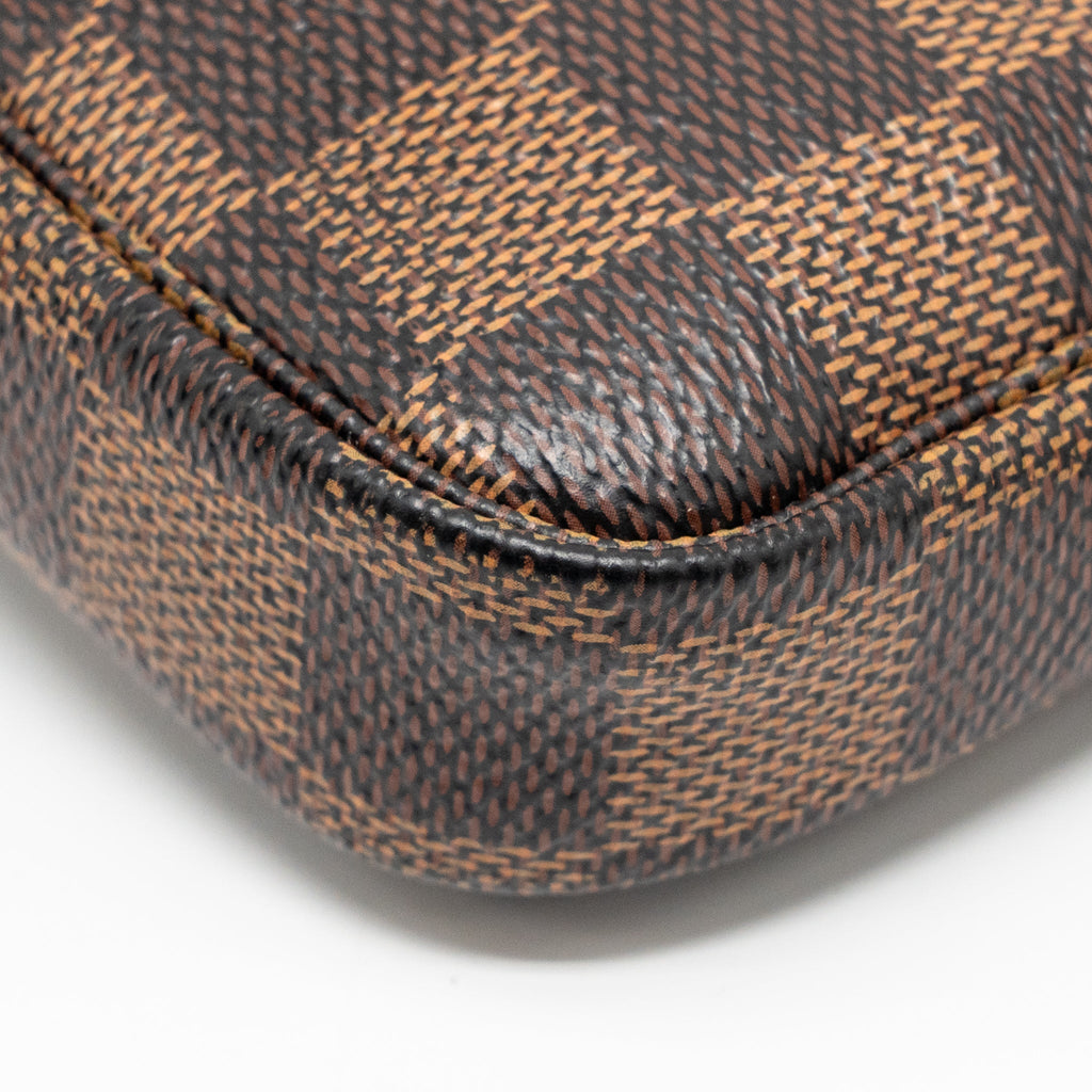 LOUIS VUITTON MINI POCHETTE ACCESSORIES DAMIER EBENE GHW